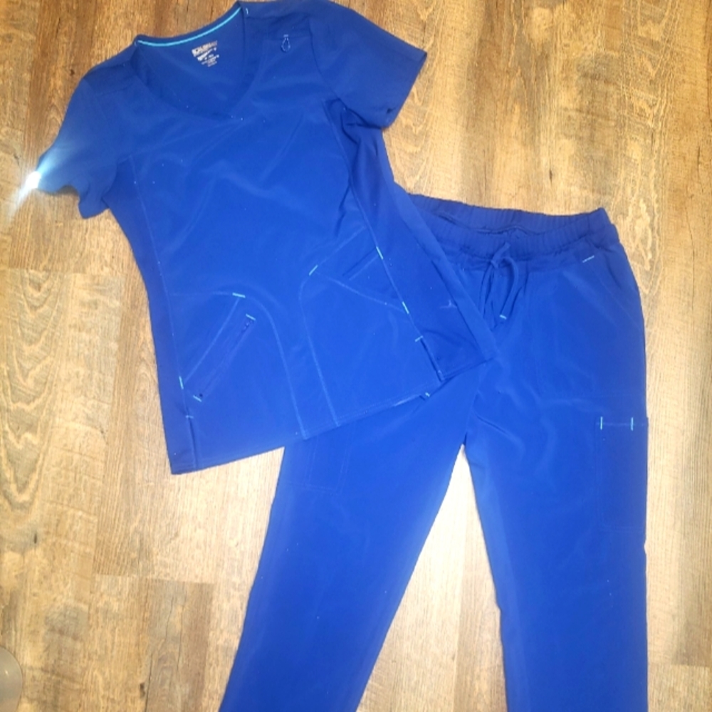 Scrubstar Performance Navy Blue Scrub Set, Size Small
